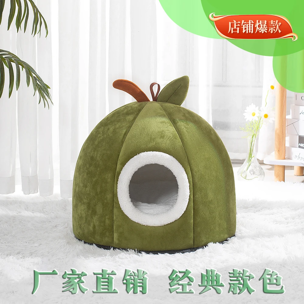猫窝冬季保暖封闭式加厚四季通用宠物窝加厚可爱猫屋猫咪平替好物
