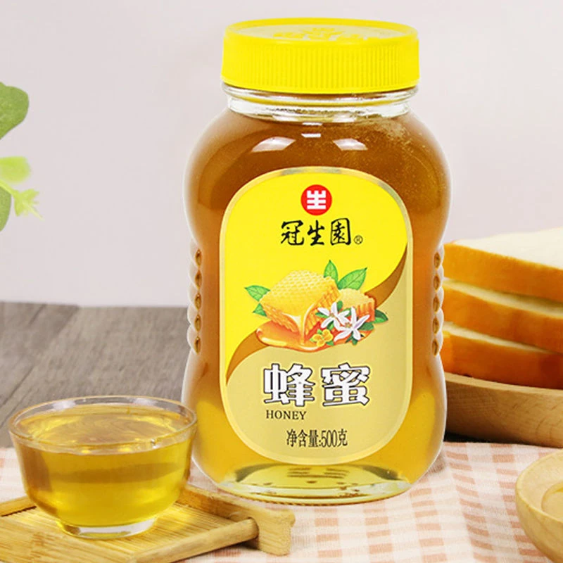 冠生园蜂蜜500g上海特产正品玻璃瓶装醇厚百花蜜滋补泡茶冲调饮品