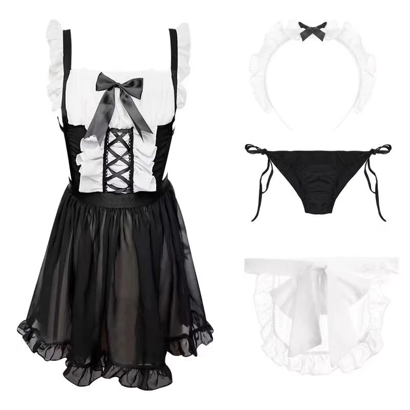 睡衣女套装蕾丝显瘦少女学生日系角色扮演趣味睡衣