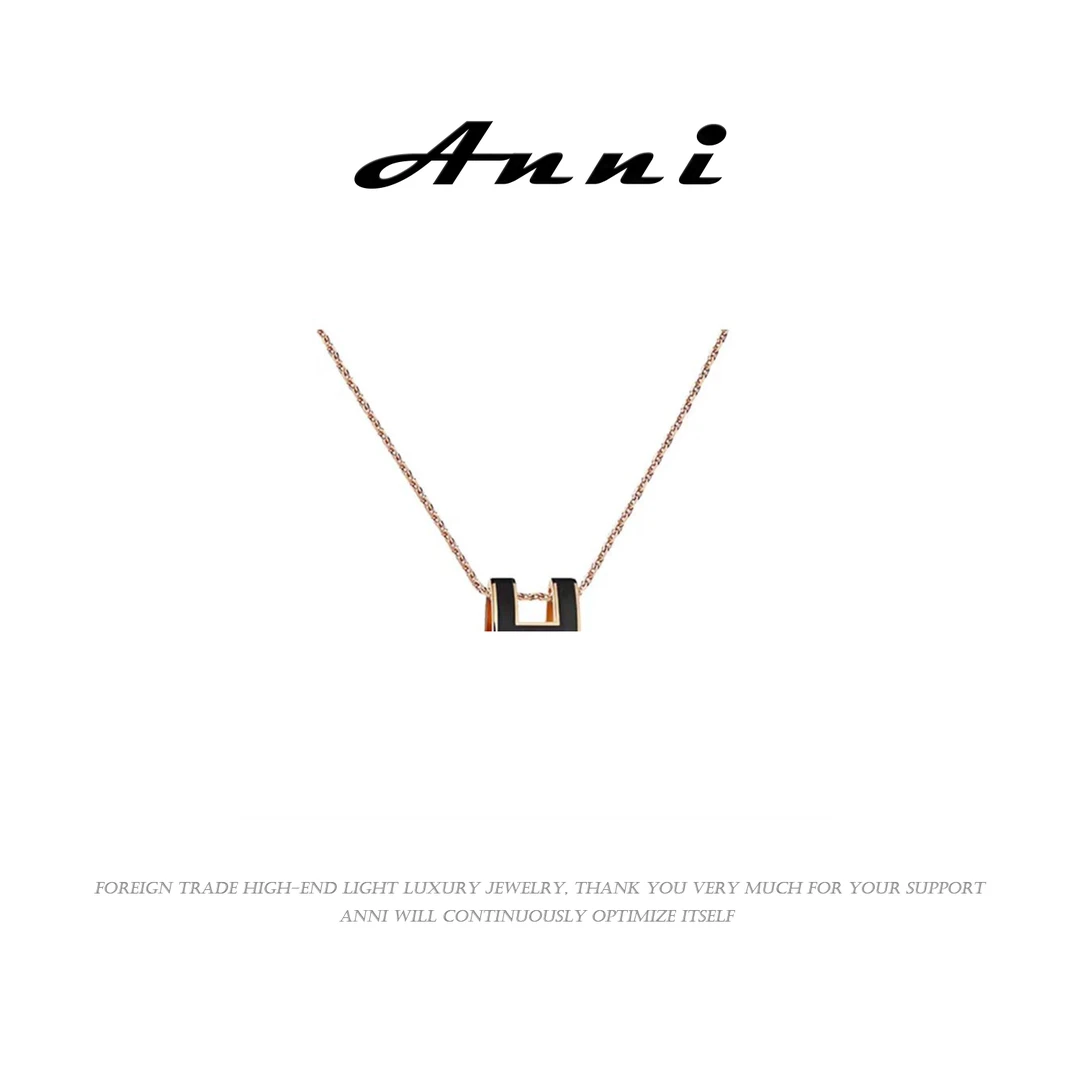 Anni轻奢【D3131】时尚气质小众镶嵌坠链女士百搭项链10