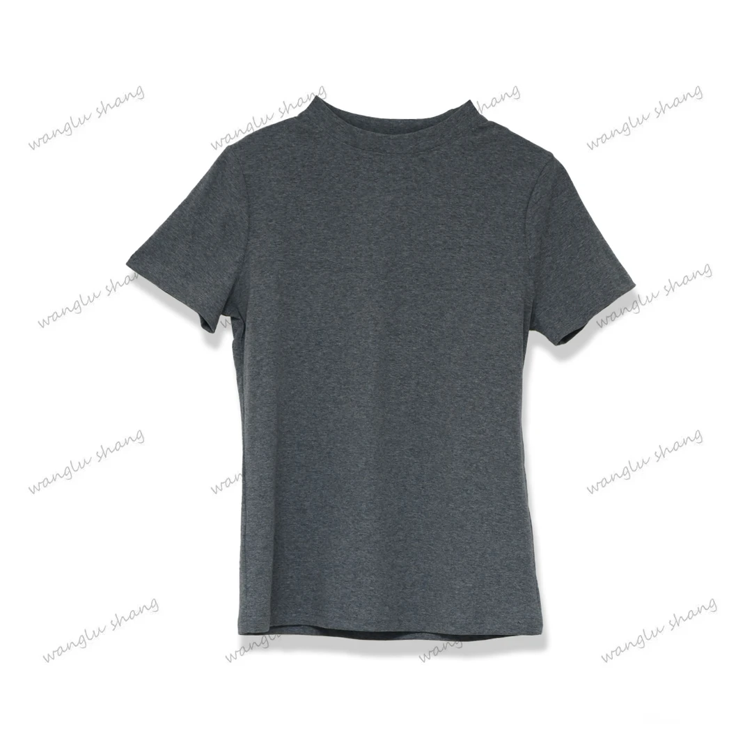 【年末大促】7865早春设计感圆领时尚百搭短袖显瘦