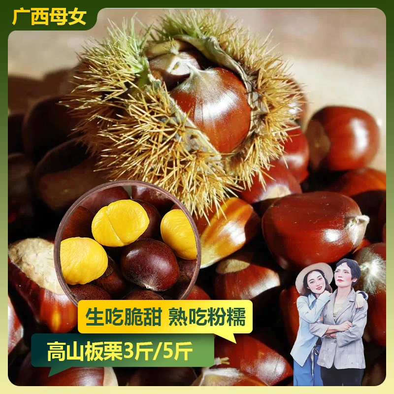 【新隆果时】云南高山鲁母板栗3斤120-150粒/5斤200-250粒 F