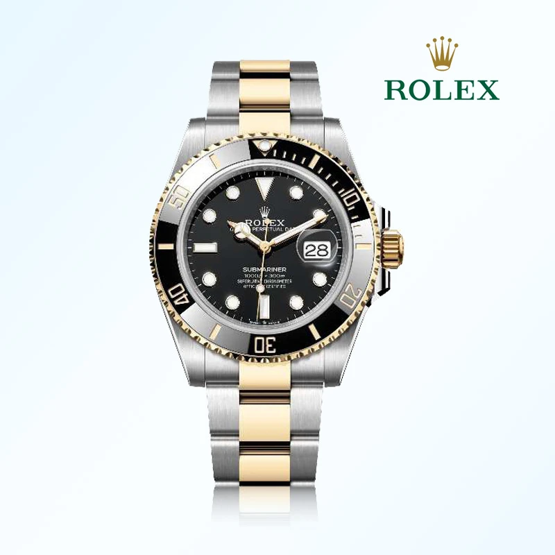 99新 Rolex/劳力士 /特价表/黑黄金钢/表径41名表