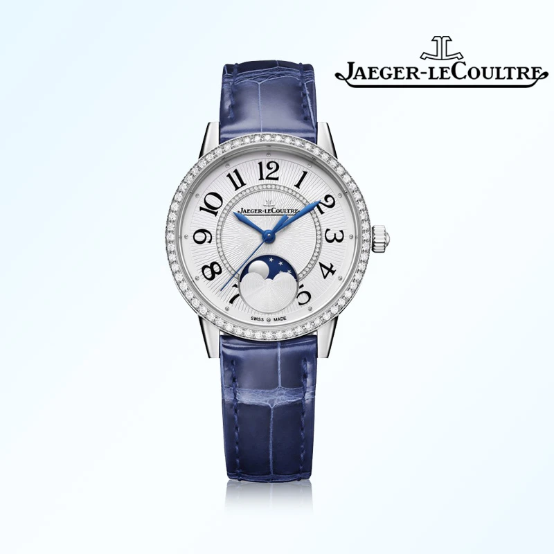 99新 Jaeger-LeCoultre/积家 约会月相带钻/34mm女正装腕表