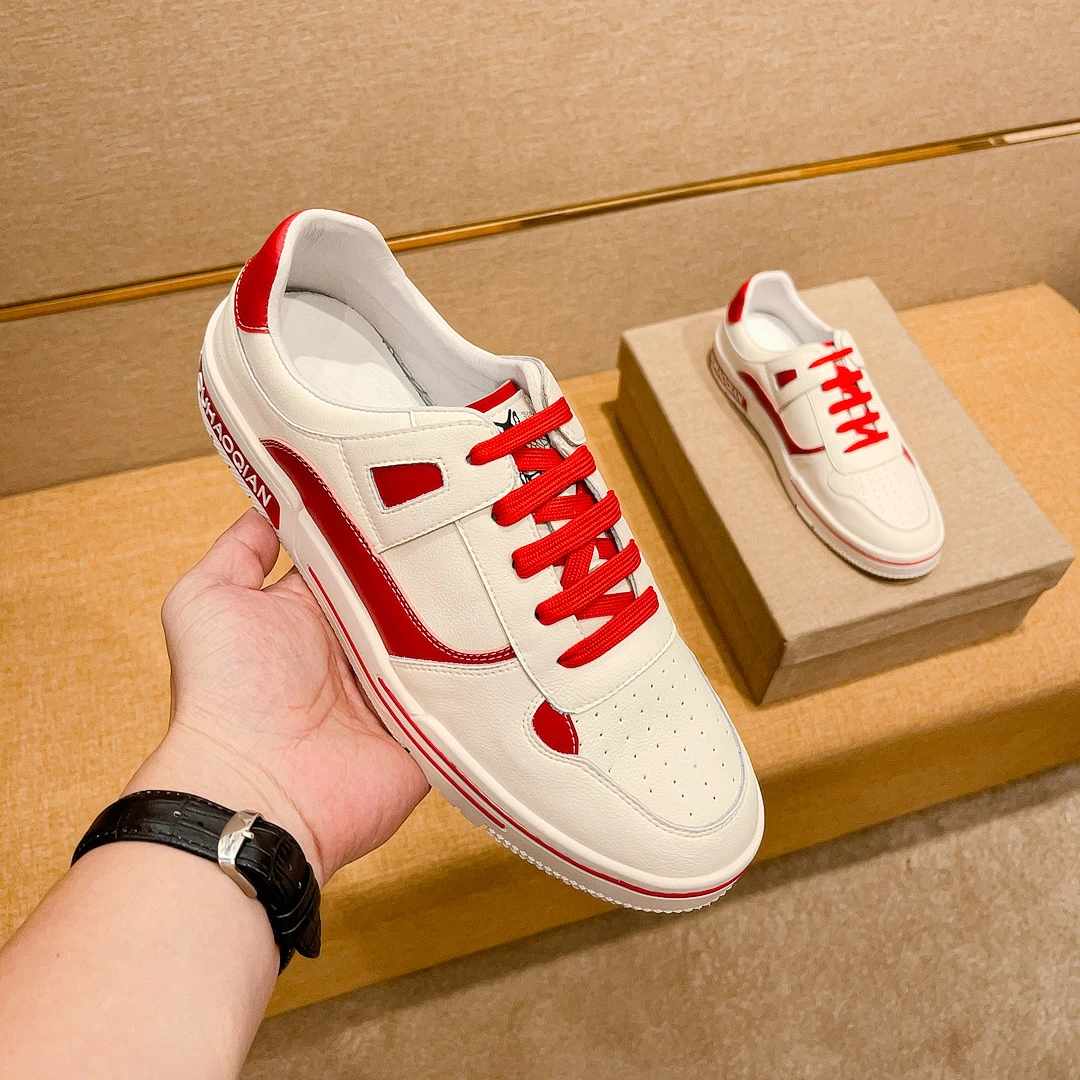 欧洲站2024新款高端潮牌男鞋百搭轻奢透气男士小白鞋低帮休闲板鞋