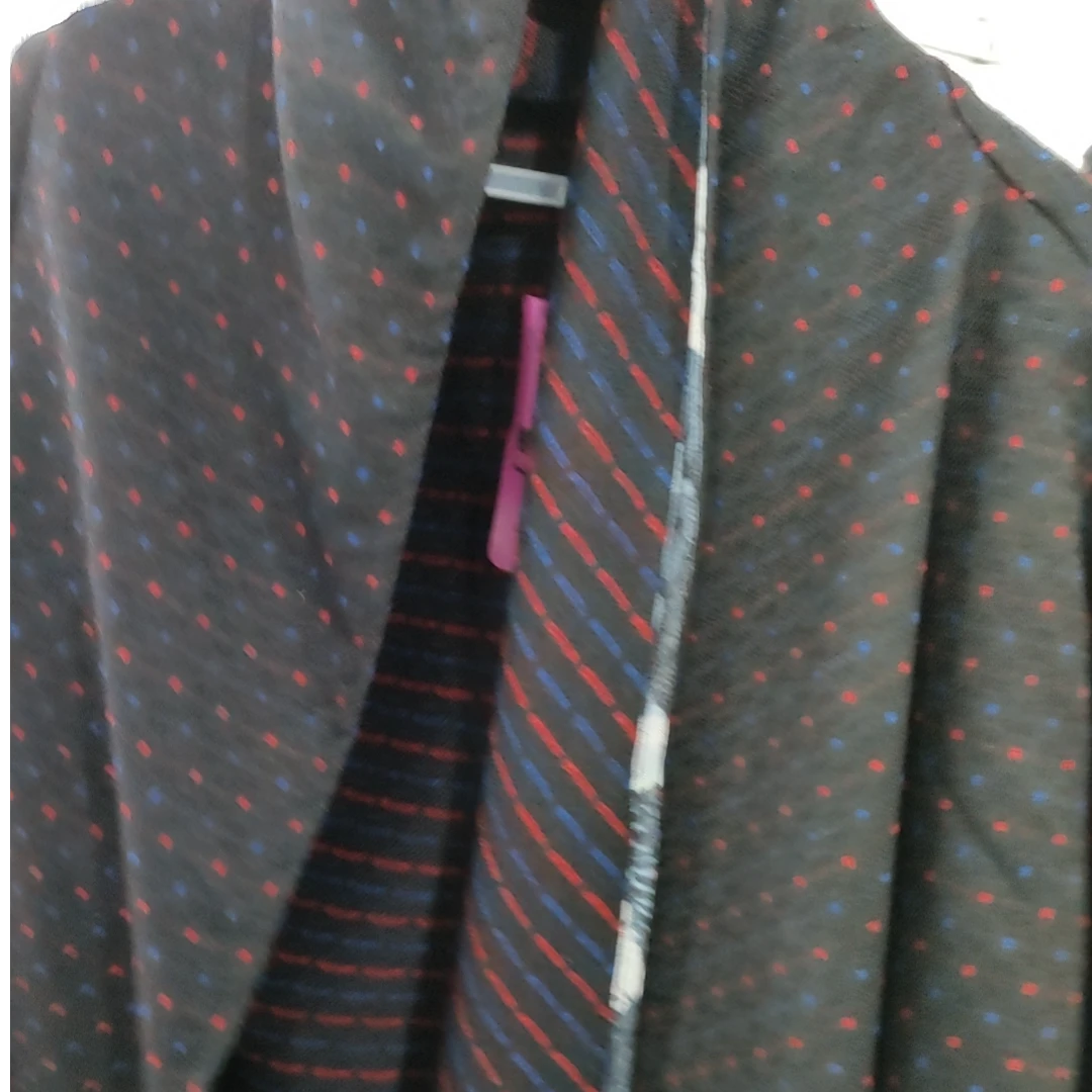 HZHJ新款设计师款 黑底彩点 外套显瘦显白气质高端大牌洋气1011