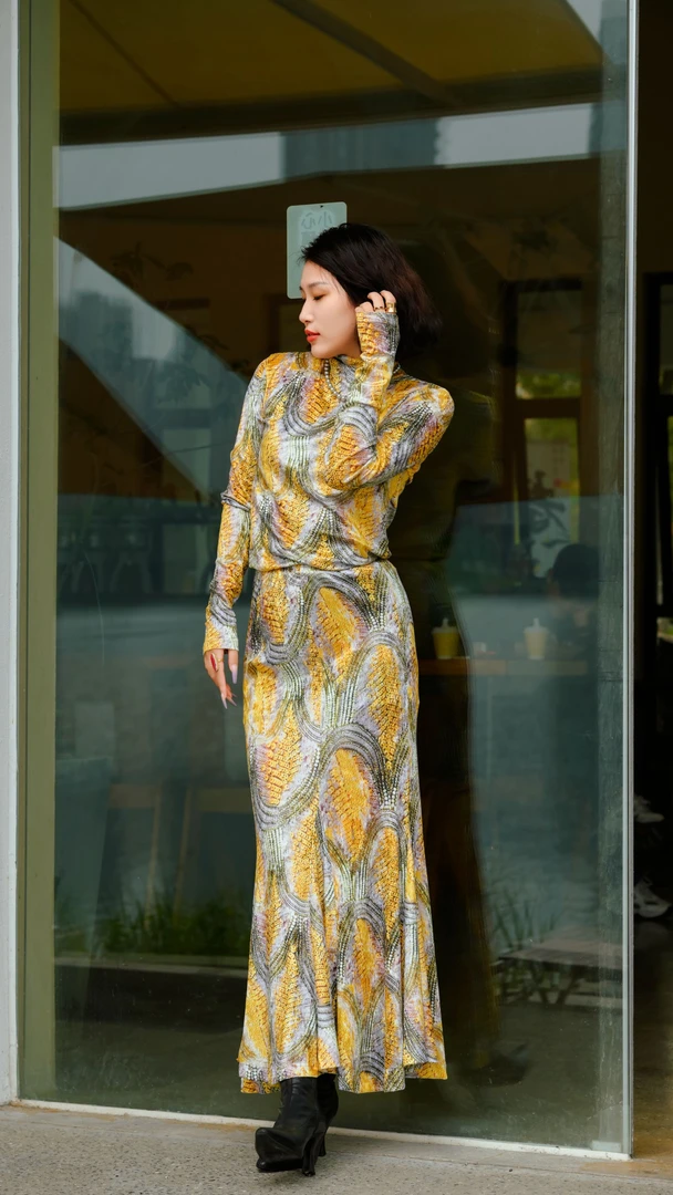 HZHJ新款福利！金碧辉煌套装裙气质高贵时尚轻奢长袖 1241