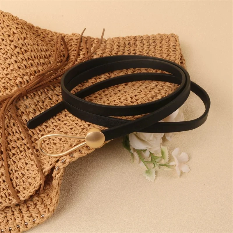 设计师搭配周边HZHJ黑色腰带皮带ins004时尚收腰