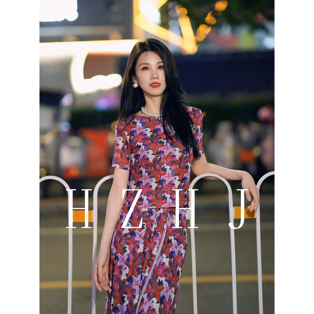 HZHJ新款原创设计 优雅漫步 套装设计师款秀款御姐高定走秀488