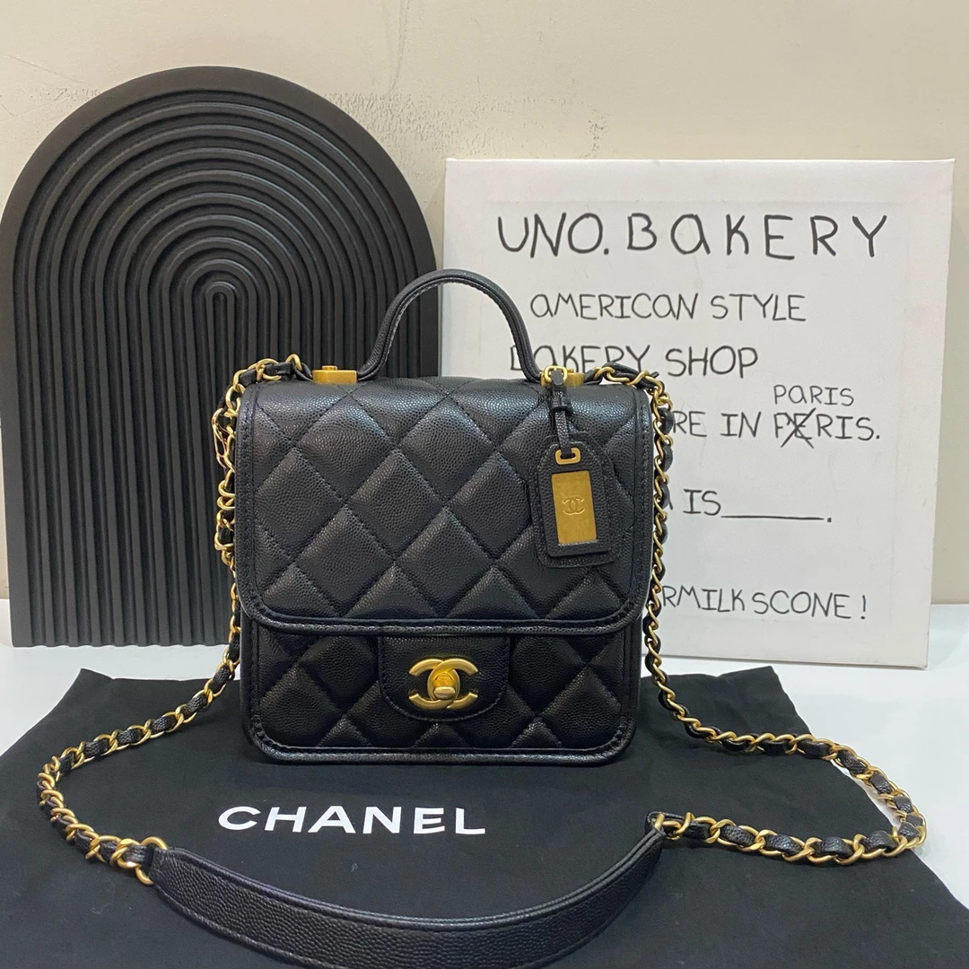 95新 Chanel/香奈儿 【蔡包紫】22k豆腐包
