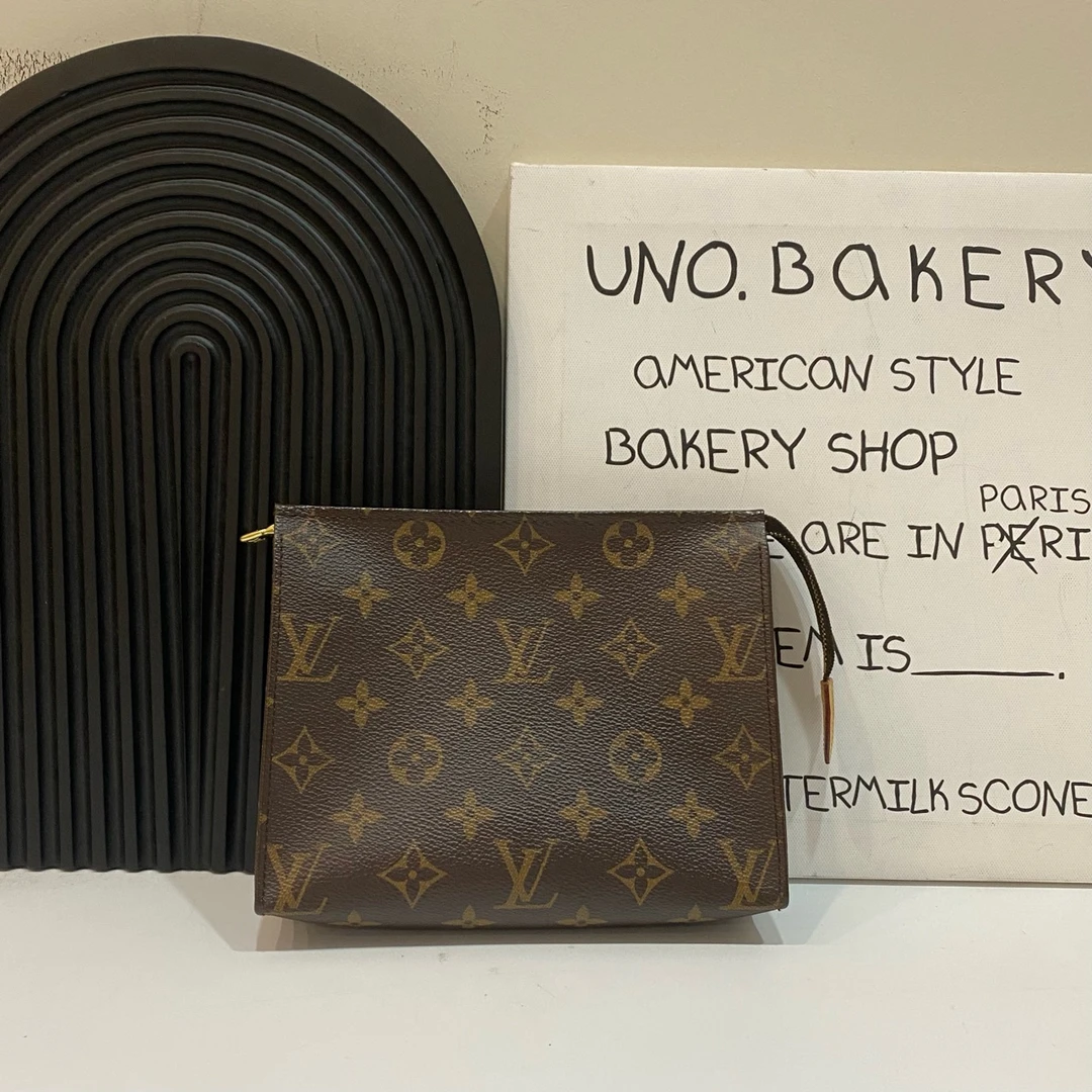 95新 LouisVuitton/路易威登 【蔡包紫】老花洗漱包19