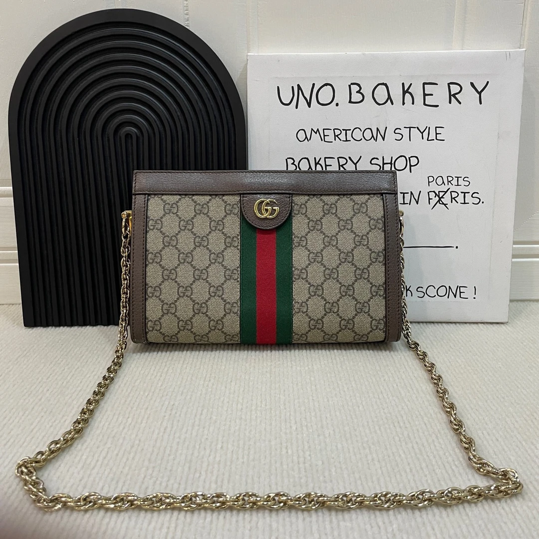 95新 GUCCI/古驰 【宠粉福利】老花夹子包