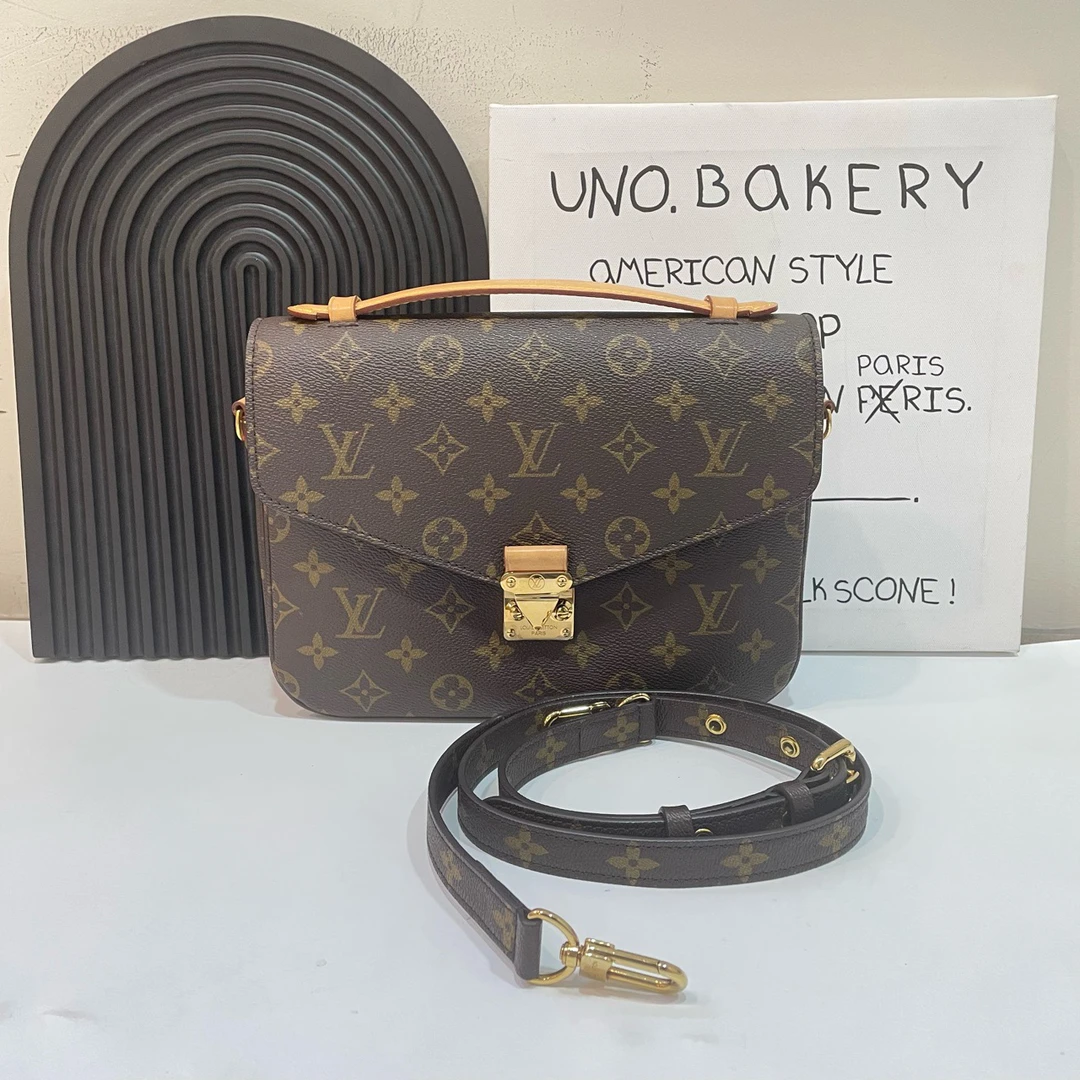 95新 LouisVuitton/路易威登 【蔡包紫】老花邮差包