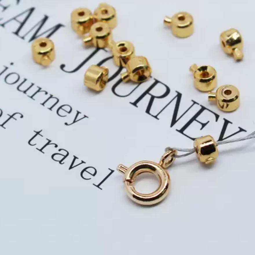 （高压锅，包扣定位珠，)高保手工手链项链钢丝线鱼线收尾固定夹扣