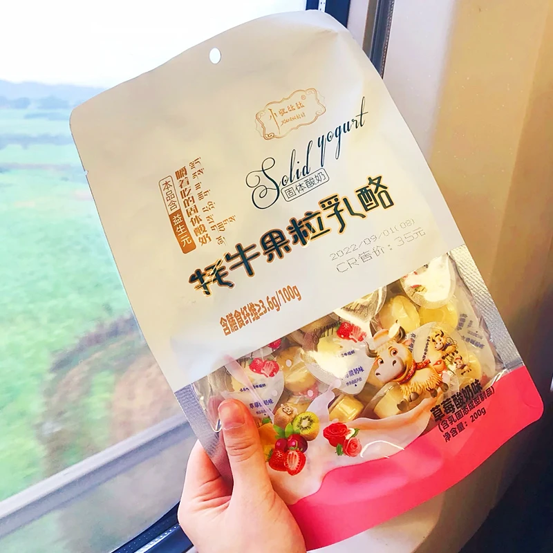 高铁款内蒙古特产果粒乳酪营养固态耗牛奶酪乳制品干酪牦牛果粒