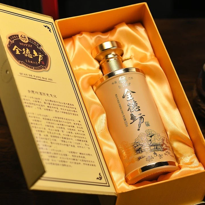 全德坊窖藏10 浓香型42度白酒纯粮酿造精美礼盒一箱好酒42度500ml