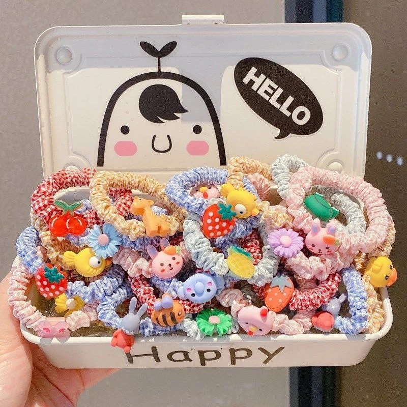 韩版儿童小肠圈头绳儿童皮筋儿可爱大肠发圈扎头发绳头饰公主发饰