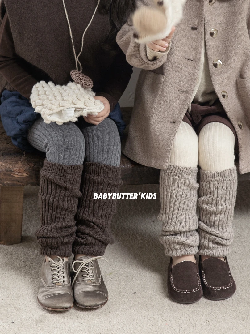 儿童羊毛袜套秋冬加厚女童纯色堆堆袜韩系百搭宝宝冬季保暖小腿套