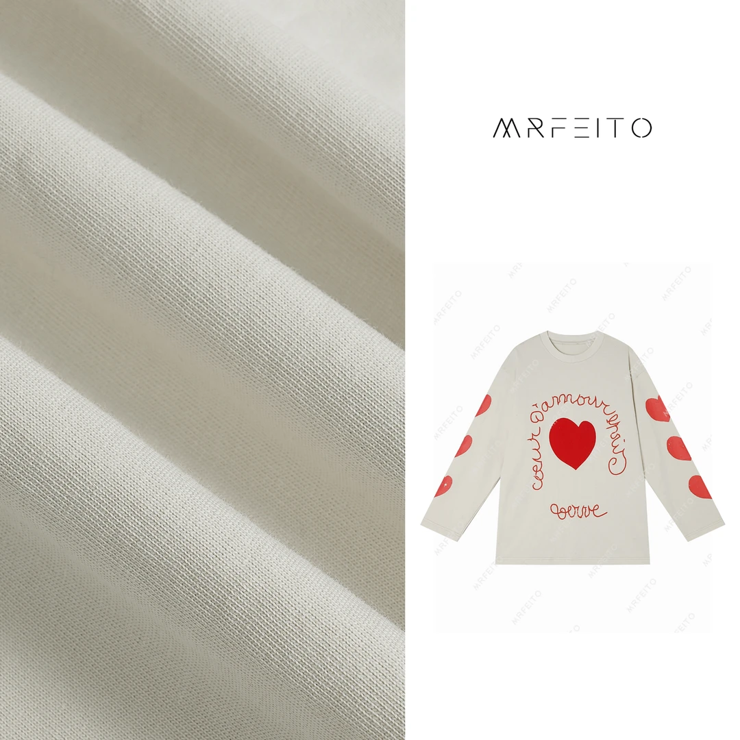 MRFEITO【一颗爱你的心】休闲百搭爱心女士卫衣H860WY01Q27088