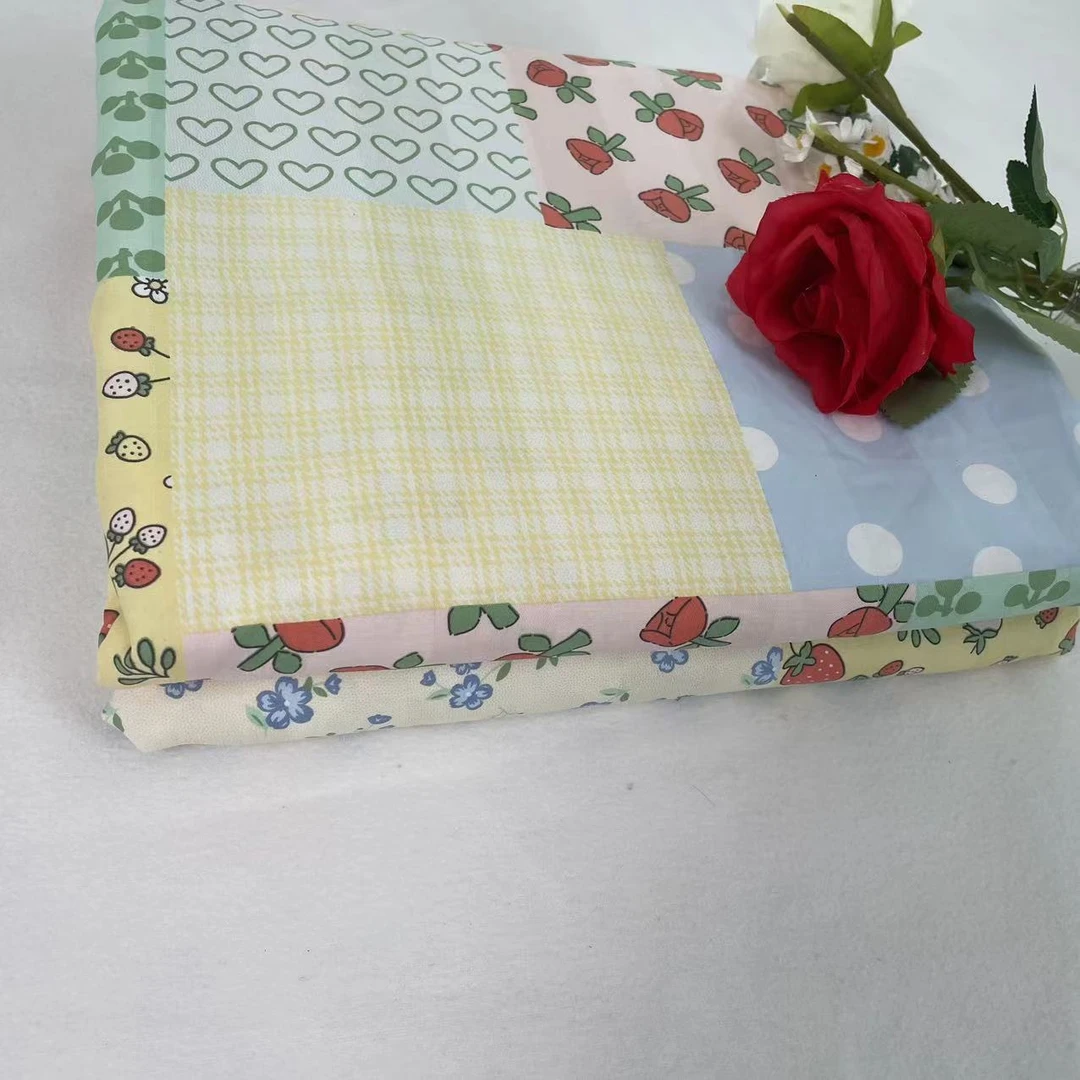 接缝款纯棉全棉100棉学生被套斜纹柔软亲肤冬季款单人-多彩被罩