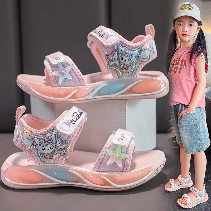 新款女童鞋子夏季女宝透气小学生百搭儿童凉鞋女孩宝宝公主凉鞋