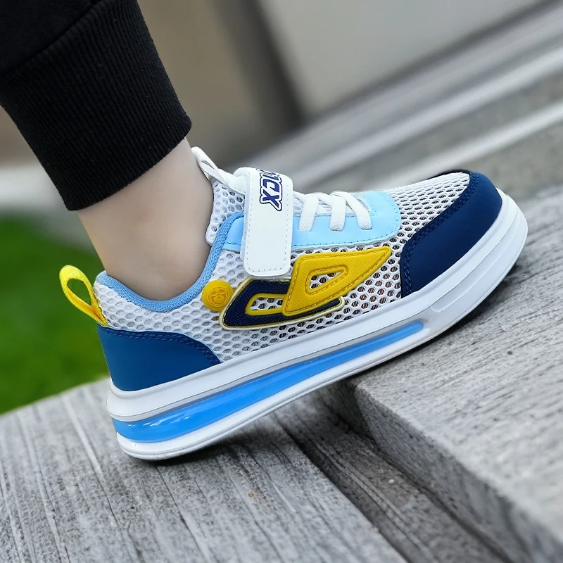 新款男童鞋子中大童夏季单网透气小学生时尚儿童运动鞋男孩跑鞋潮