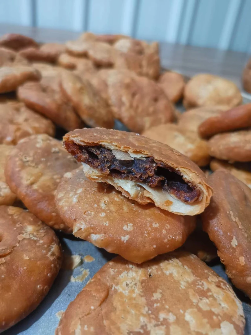摊主出品 福清特产油饼 豆沙馅 茶点 面