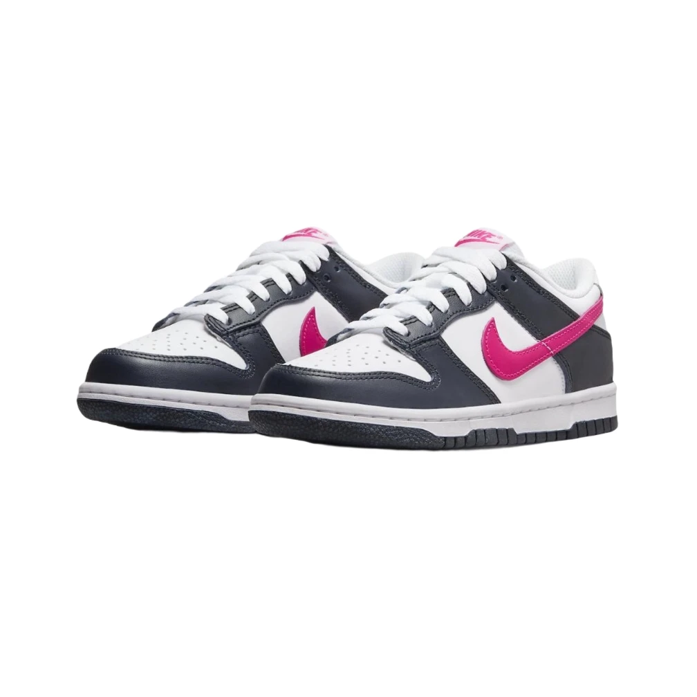 NIKEGS女子DUNK低帮运动休闲鞋白黑粉色FB9109401