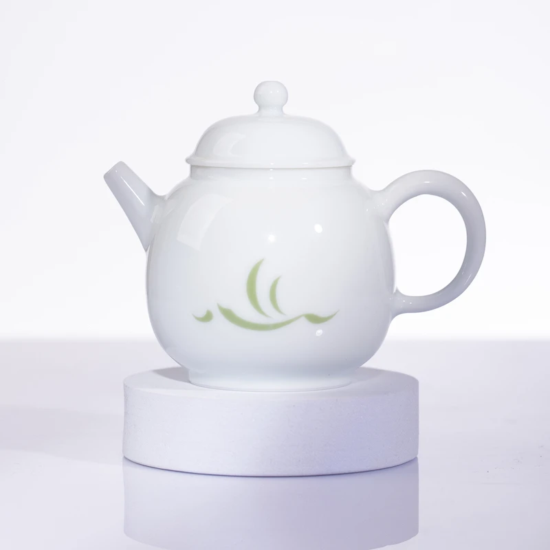 笃心舟【笃心壶】武夷岩茶专用茶壶 景德镇大厂手工制作 简约便携