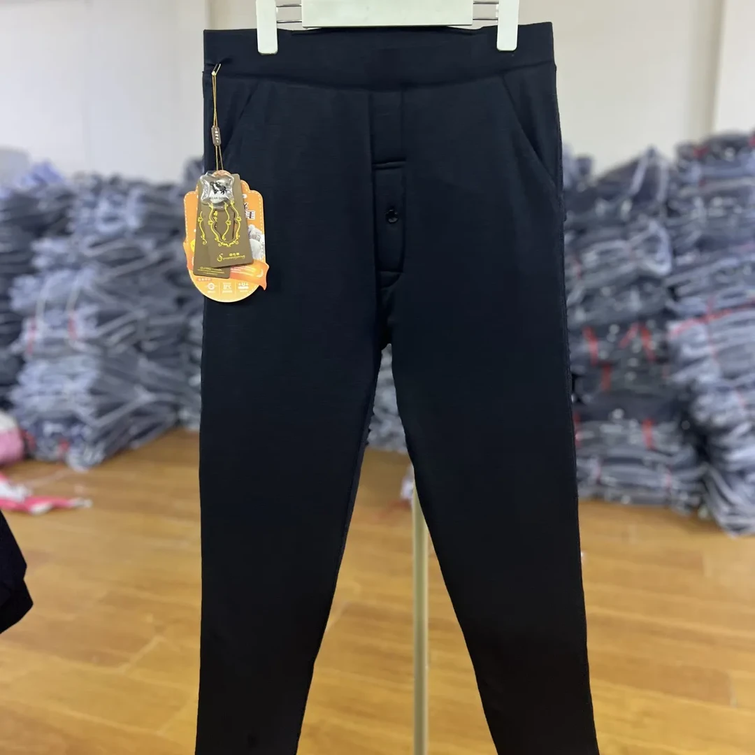 男士冬季驼绒棉加厚保暖棉裤