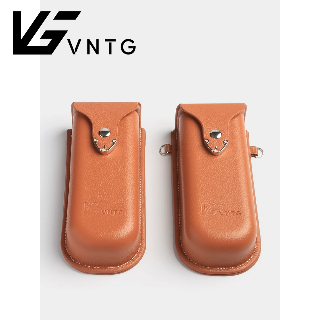 VNTG原创设计立体磁吸高级感皮质眼镜盒便携轻奢复古墨镜收纳包