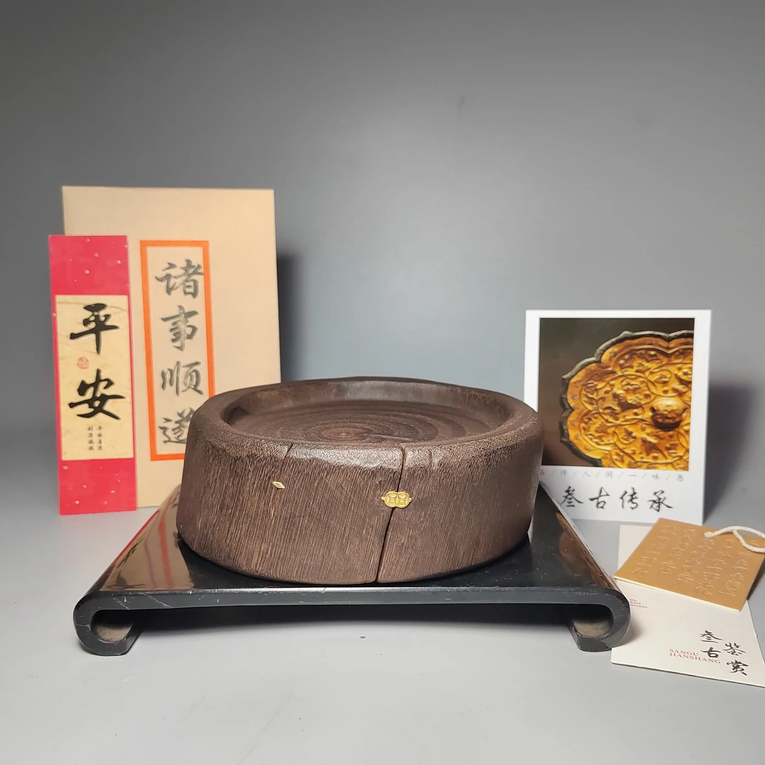 非遗手工制作旧物锔钉壶承SG004