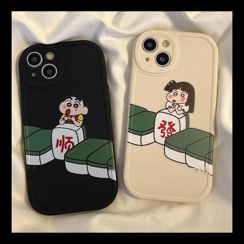 顺字麻将适用苹果14/15promax手机壳13全包12华为/oppo/vivo/小米