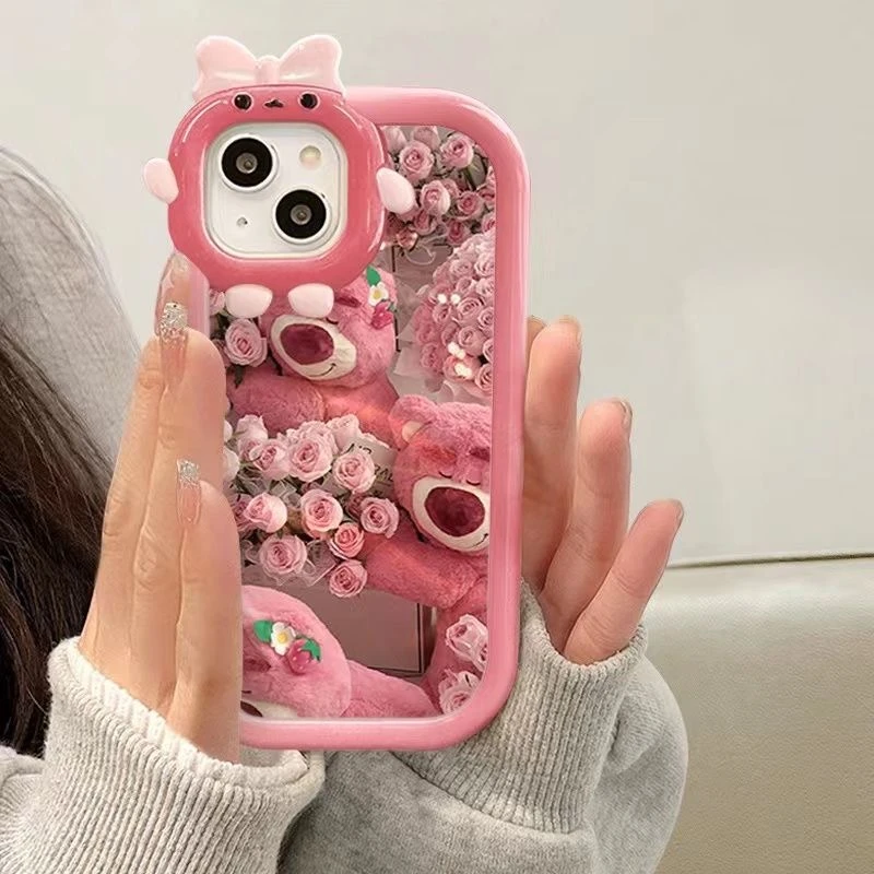 害羞熊适用苹果13/14promax手机壳12全包11华为/oppo/vivo/小米