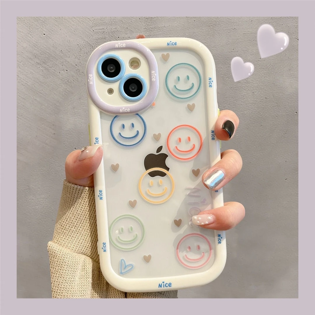 线条表情适用苹果13/14promax手机壳12全包11华为/oppo/vivo/小米