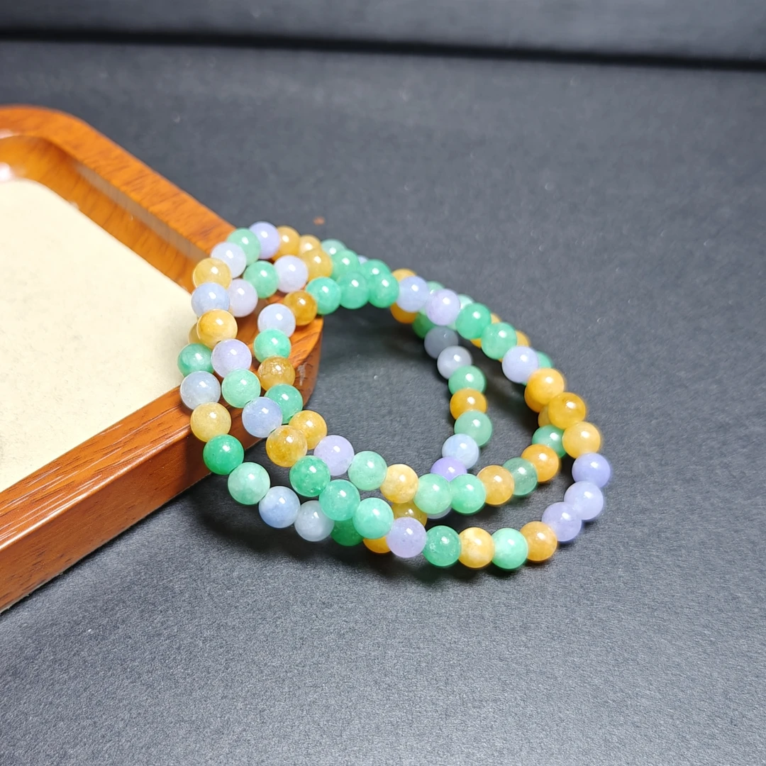 [停业清货]三色多宝6m3圈手串-187