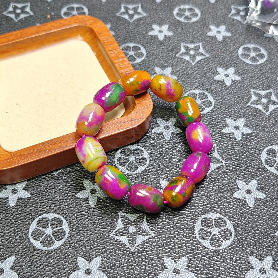 [停业清货]南非紫俱来梦幻紫13m糖豆手串-070-多样性发一