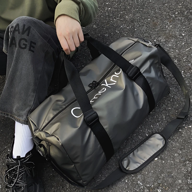 韩版男款防水大容量游泳健身包干湿分离运动单肩手提旅行袋包