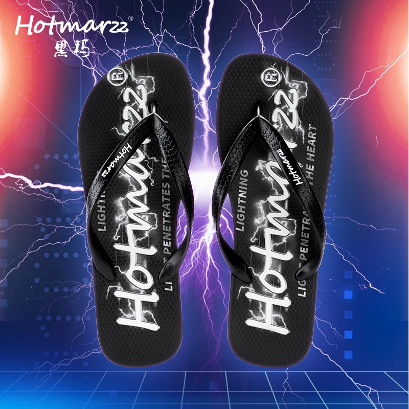 hotmarzz/黑玛2023新款爆款男高档人字拖网红外穿拖鞋防滑防臭