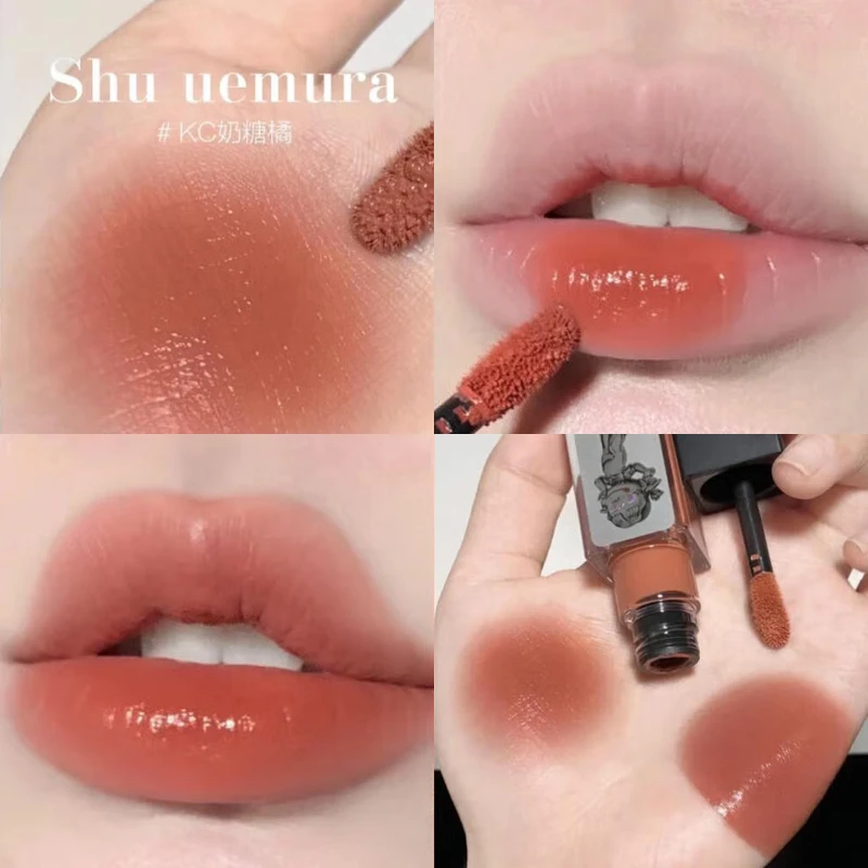 植村秀全新无色限绢感唇釉 奶糖橘 5.6g