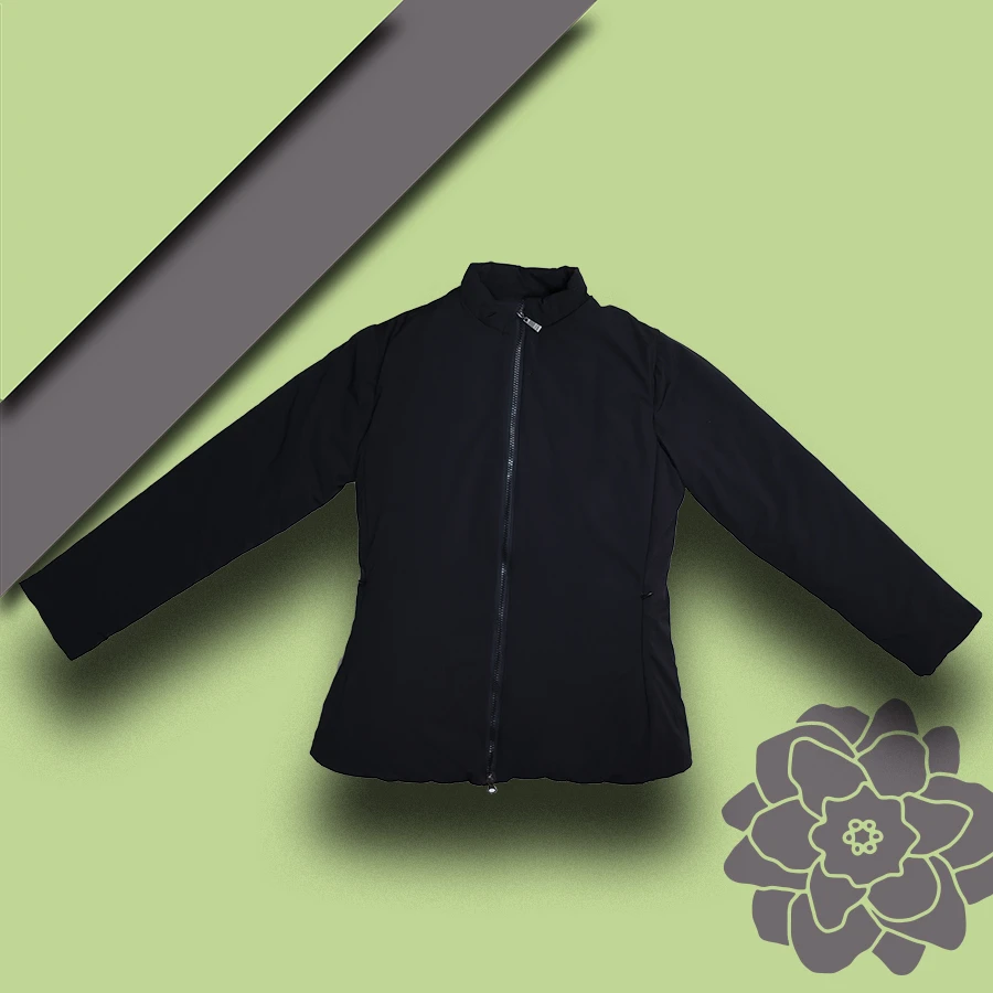 2023新款纯色保暖立领上衣秋冬季女士舒适柔软亲肤面料修身纯手工