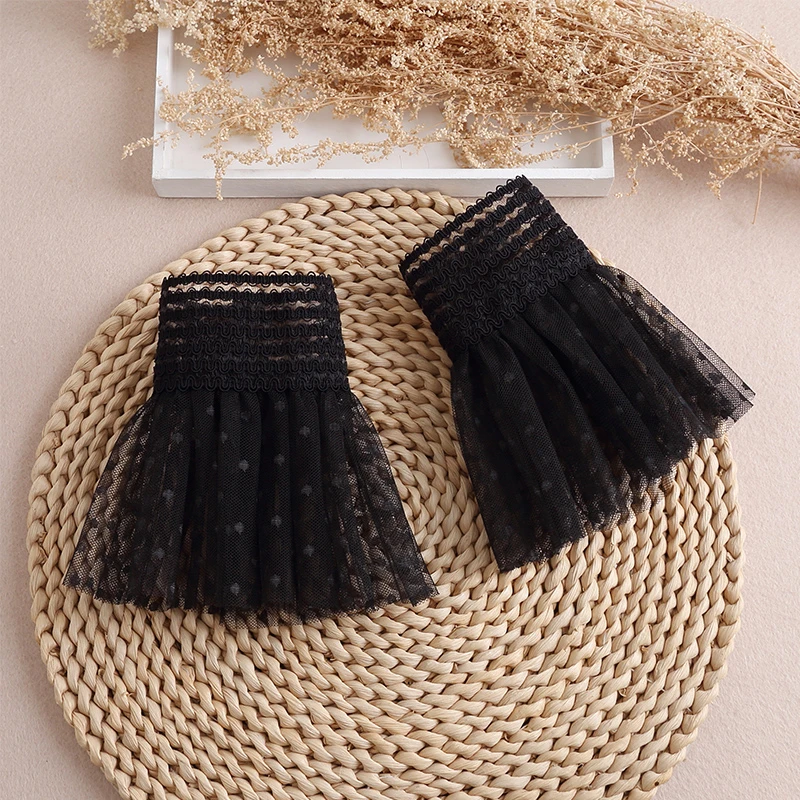 蕾丝花边假袖子卫衣毛衣打底假袖口装饰结婚礼服网纱衣袖子短接袖