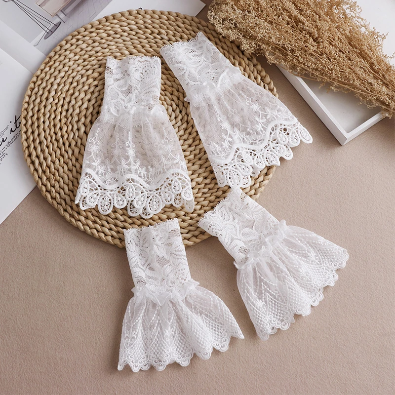 假袖子毛衣卫衣内搭棉护腕袖套女蕾丝花边袖口百搭白色花边衬衫袖