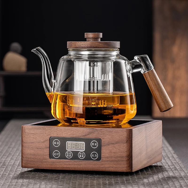 煮茶器耐热大容量煮茶壶蒸煮一体耐高温家用煮水保温全自动电陶炉