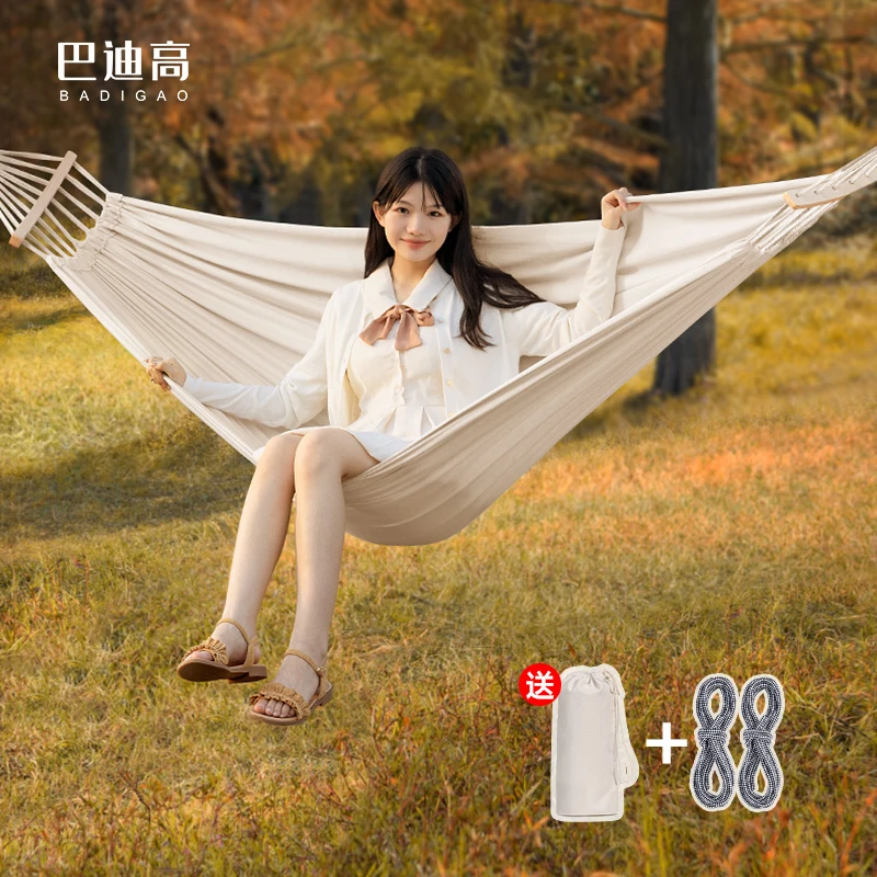 吊床户外秋千大人儿童露营防侧翻家用双人室内吊椅宿舍寝室学生