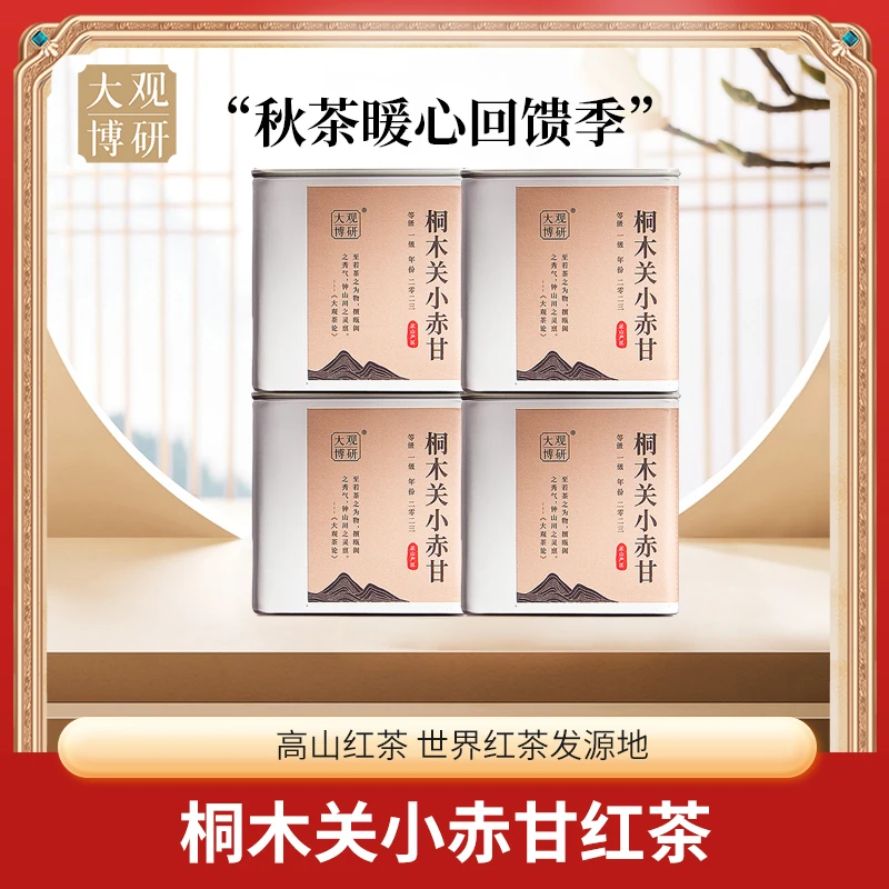 小赤甘-铜骏眉正宗桐木关武夷高山花果香口粮红茶*4盒装