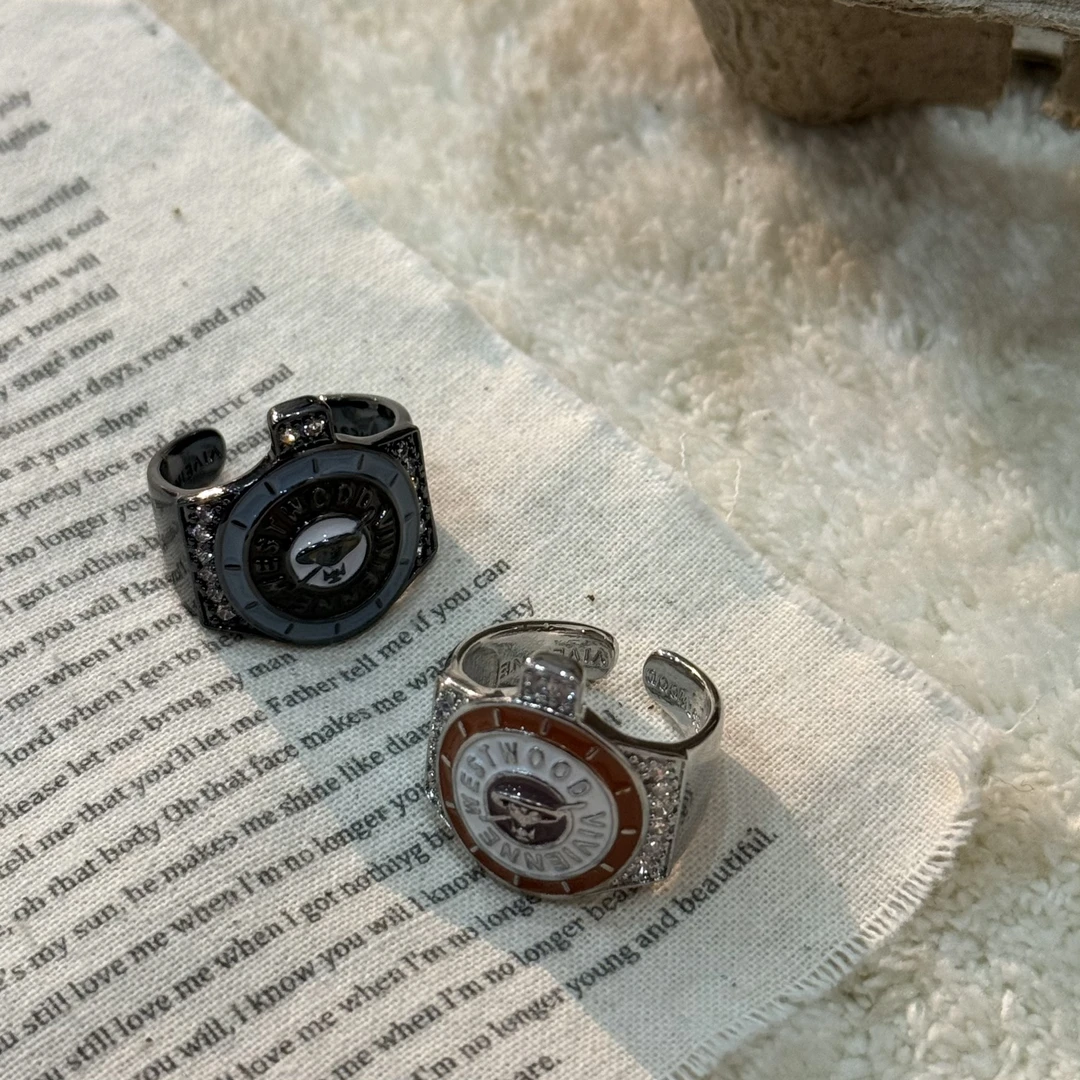 铜合金锆石戒指 HRY0-铜合金设计感土星滴油戒指HRY0-463