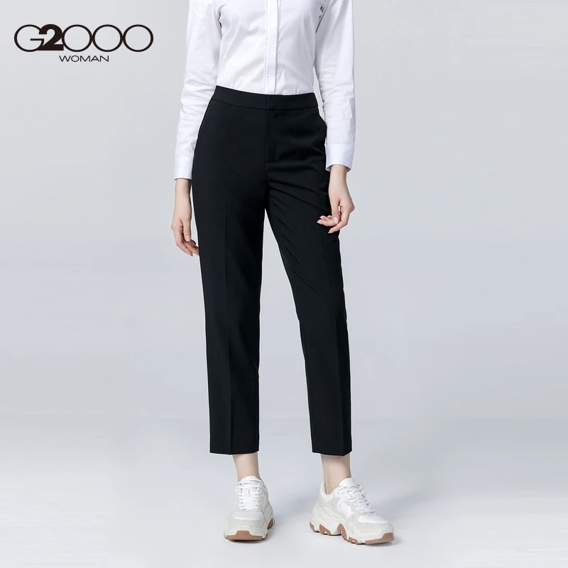 *G2000女装正装裤子工作裤子长裤子职业通勤商务休闲西裤00750801