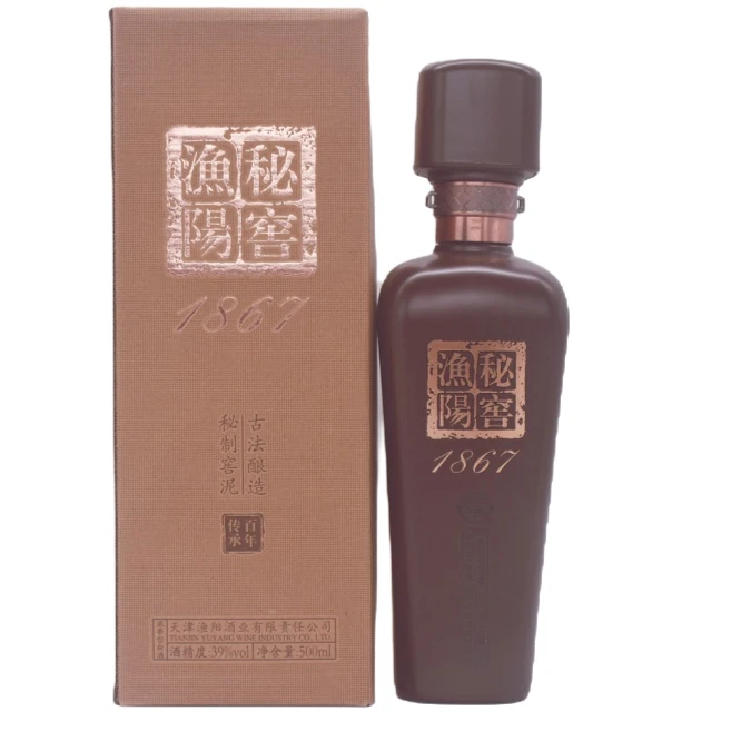 漁陽吴39度渔阳秘窖1867浓香型纯粮白酒500ml中华老字号39度500ml