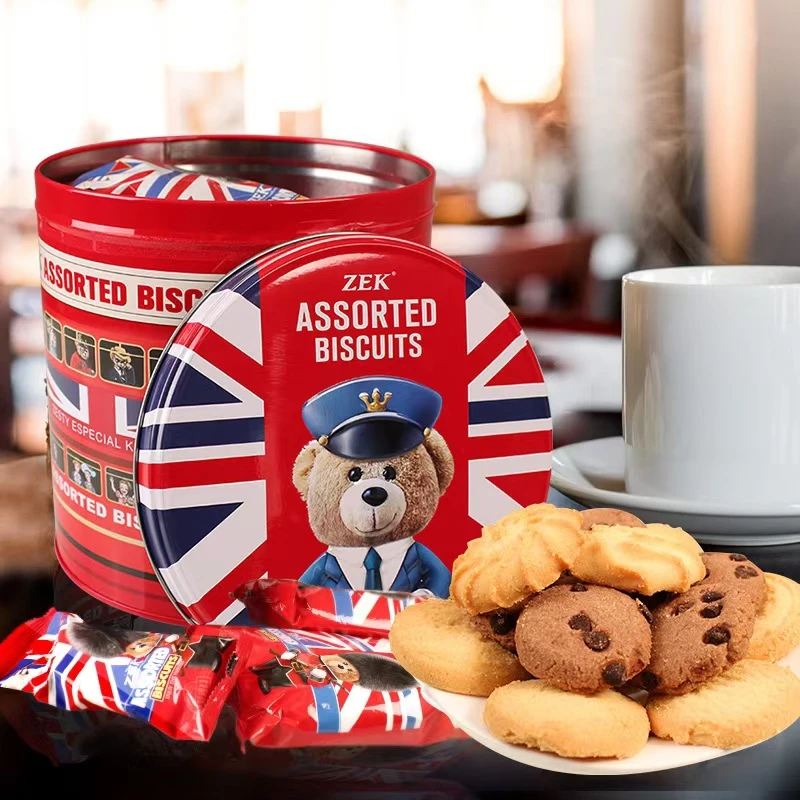 ZEK英伦小熊礼盒多口味混合曲奇饼干660g